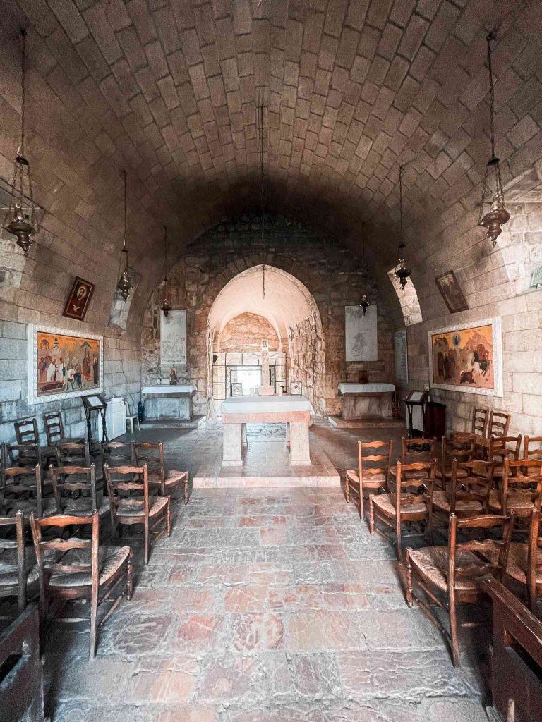Inside a church in Damascus, Syria. A day in Damascus