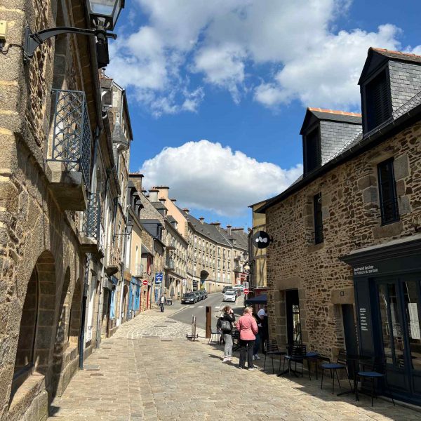 Houses and shops in Fougeres, France. Is this the best island in the world?