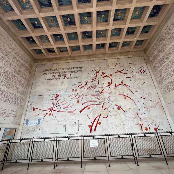 Map mural in American cemetery in Normandy, France. Is there any such thing as a good beach in Normandy?