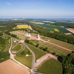 Aerial view of cemetery in France. 10 must sees of Normandy & The Western Front