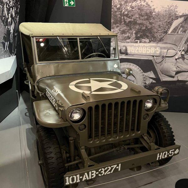 Jeep exhibit at Bastogne War Museum in Ardennes, Belgium. The worst hotel owner in Europe