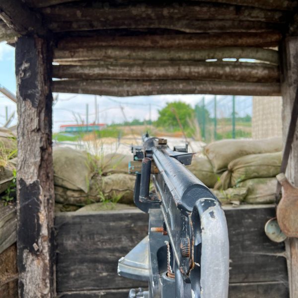 Machine gun outpost in Tranchee De Chattancourt, France. Verdun, Riems & Champagne