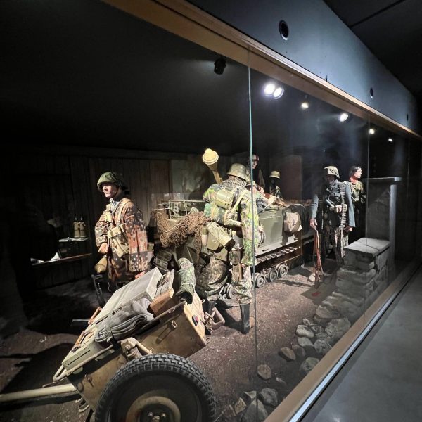 Dummy military exhibit in Baugnez 44, Belgium. The worst hotel owner in Europe