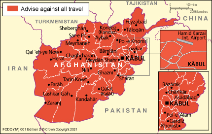 Afghanistan travel advice map. Crazy friday flag with locals in Afghanistan. The Afghan series