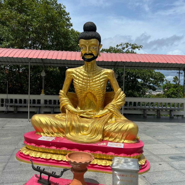 Golden Buddha in Wat Phra Yai, Thailand. Buddha Mountain, floating market, Golden Buddha, ear spa & an Imperial Massage