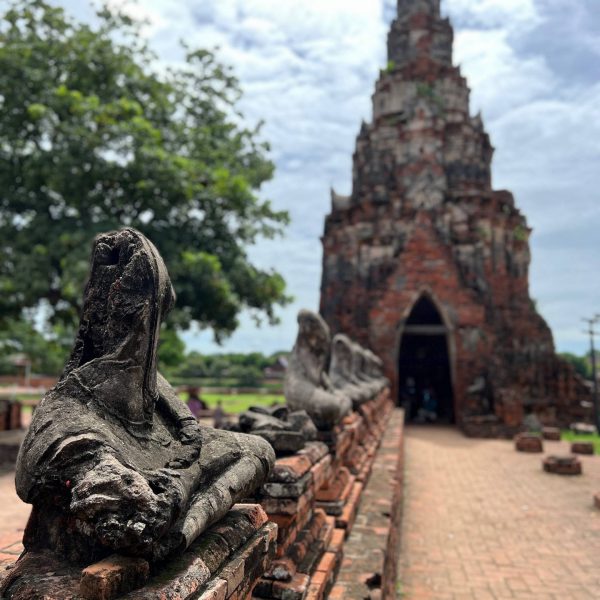 Headless Buddha statues in Ayutthaya, Thailand. Ayutthaya, food frenzy & cryo time