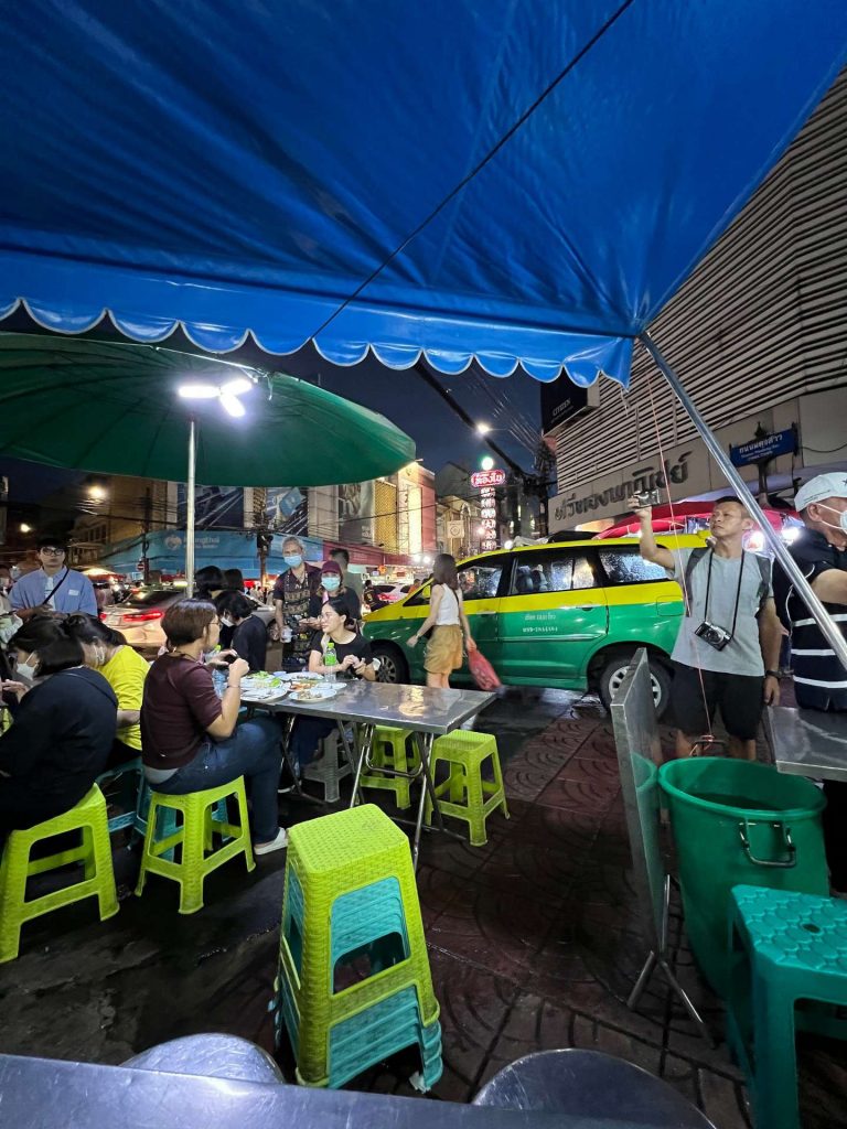 People eating at Chinatown in Bangkok, Thailand. The day to end all days in Bangkok