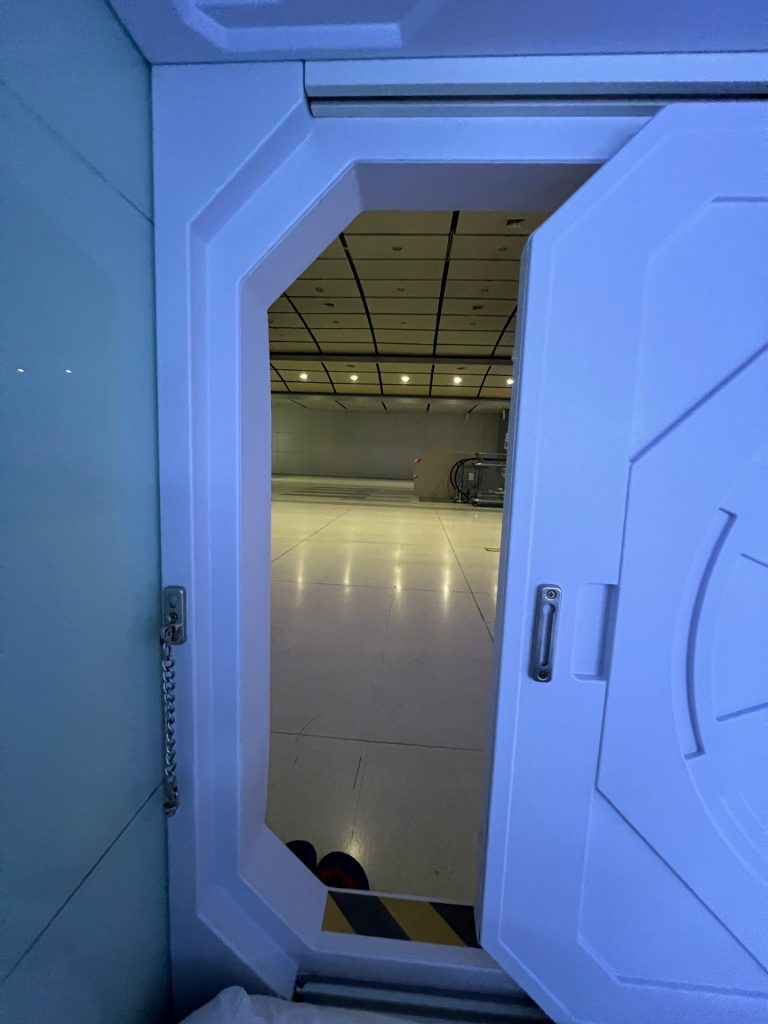 Door of a capsule at Capsule Hotel in Bangkok, Thailand. The day to end all days in Bangkok