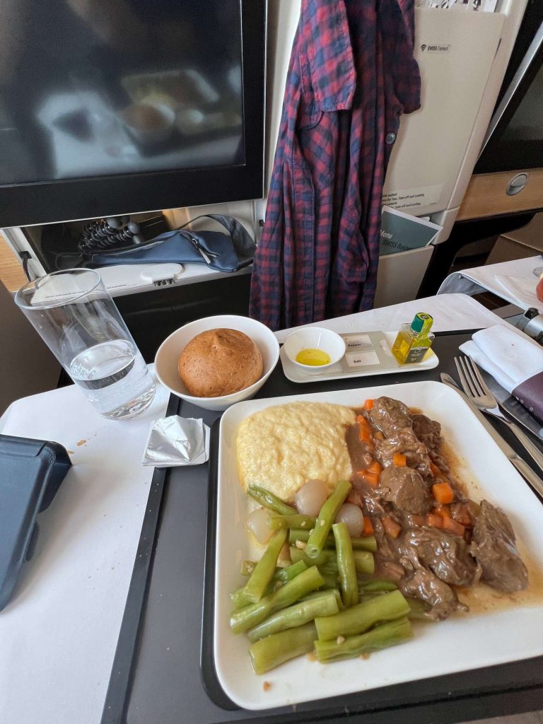 Food aboard plane leaving Thailand. The day to end all days in Bangkok