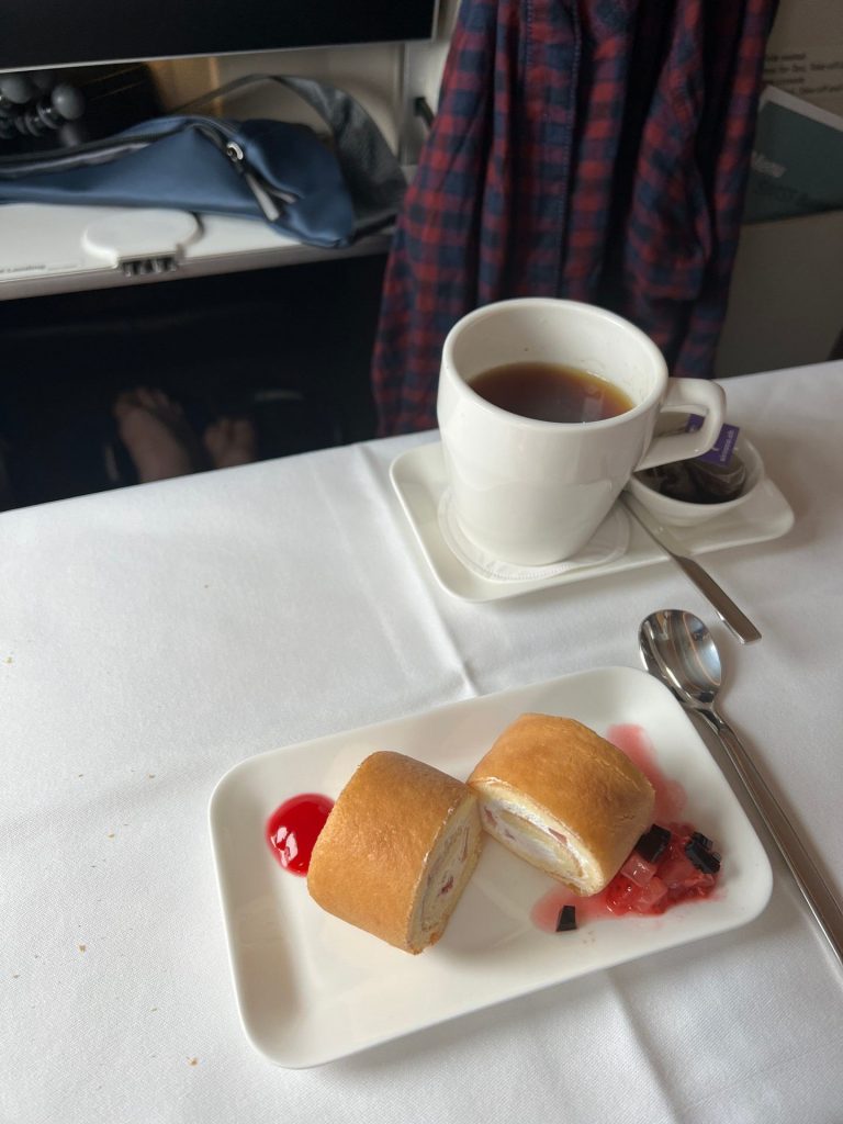 Food aboard plane leaving Thailand. The day to end all days in Bangkok