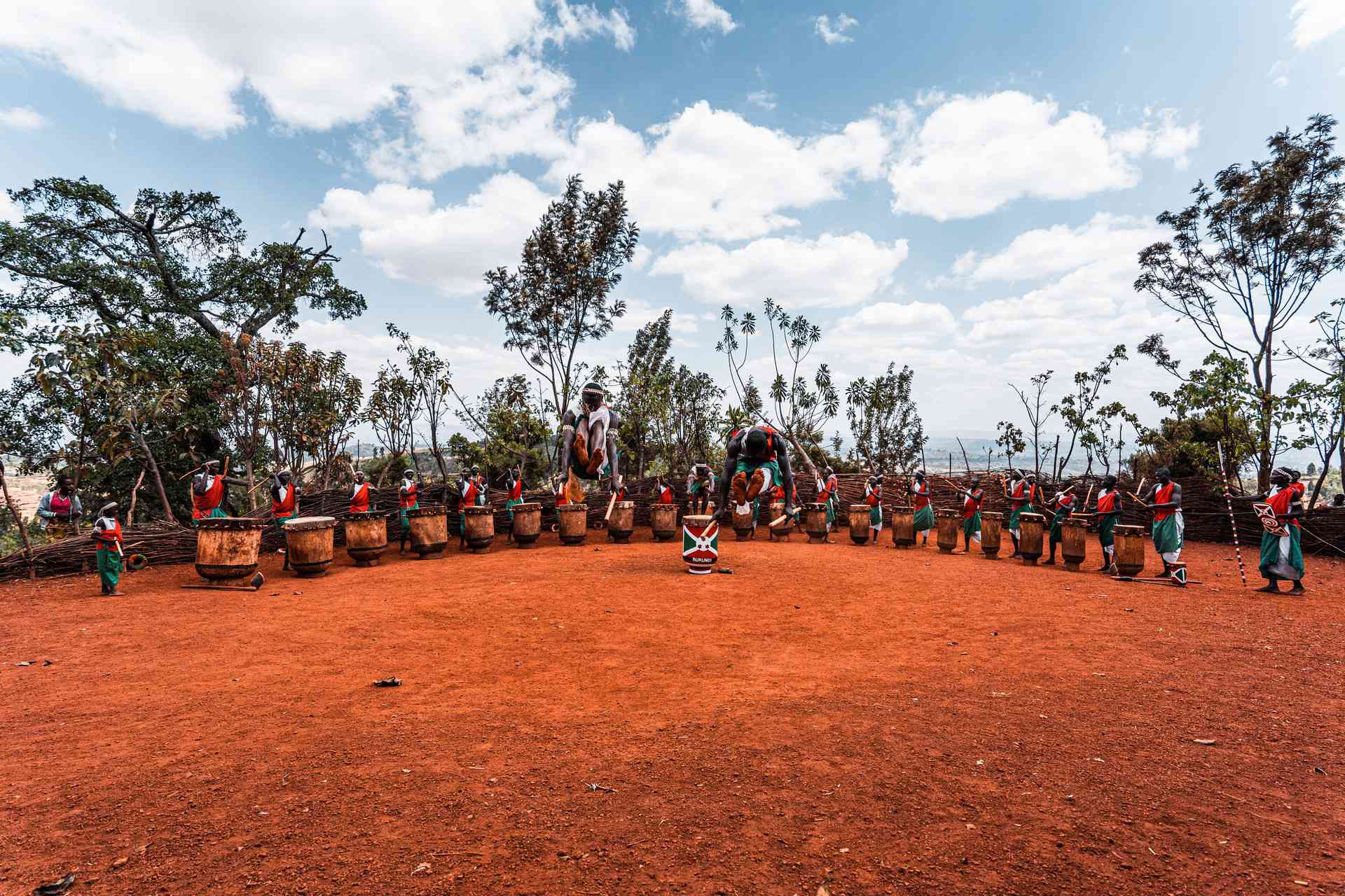 The Royal Drummers of Burundi. A riot with the Royal Drummers and Batwas of Burundi
