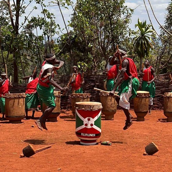 Royal drummers of Burundi. A riot with the Royal Drummers and Batwas of Burundi