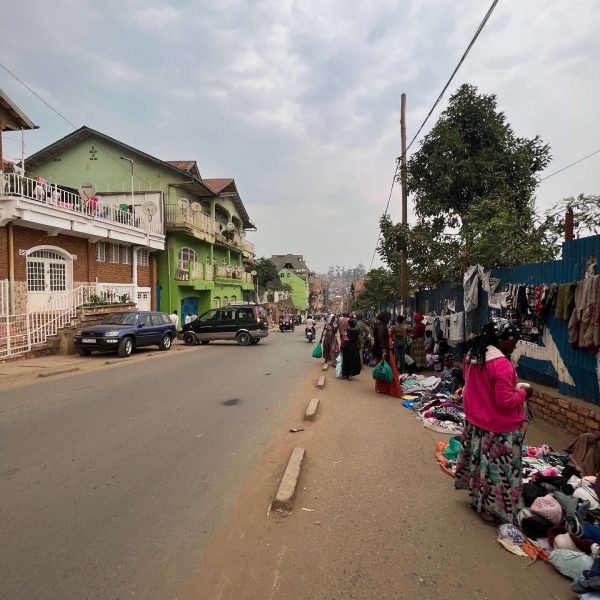 Bukavu market in DRC. Caught filming at the DRC border