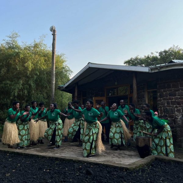 Locals performing at Mgahinga National Park in Uganda. Uganda Gorilla trek