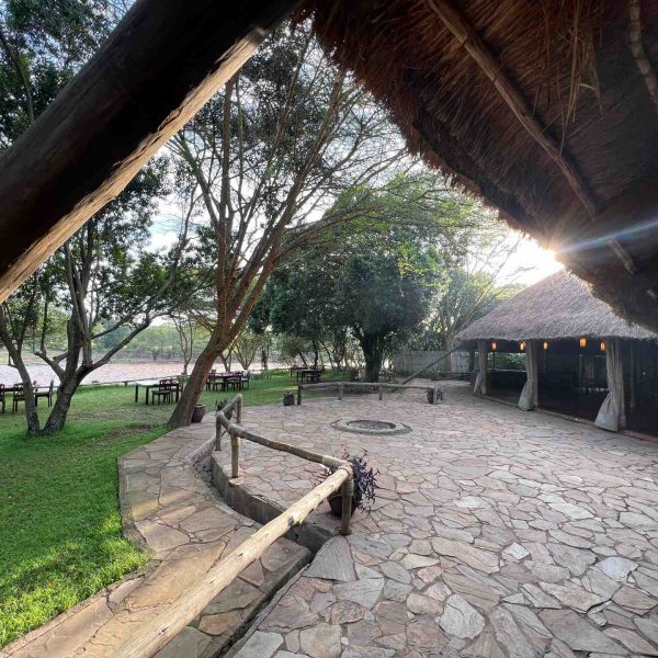 Picnic grounds at Karen Blixen Lodge, Kenya. The Masai Mara