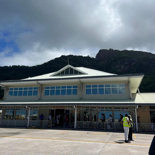 Airport in Seychelles. Seychelles, Vallée De Mai and Anse Lazio