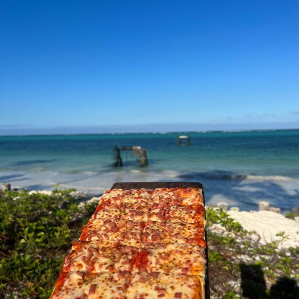 Pizza by the beach in Zanzibar, Tanzania. Seychelles, Vallée De Mai and Anse Lazio