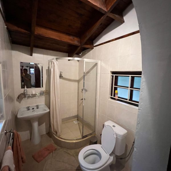 Bathroom accommodations at Macushla House in Nairobi, Kenya. Drone issues & the largest urban slum in Africa