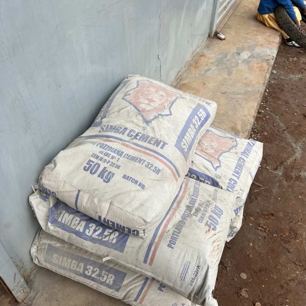 Sacks of cement at slums in Nairobi, Kenya. Drone issues & the largest urban slum in Africa