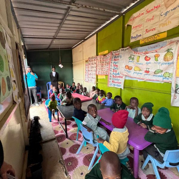 Children's classroom in Nairobi, Kenya. Drone issues & the largest urban slum in Africa