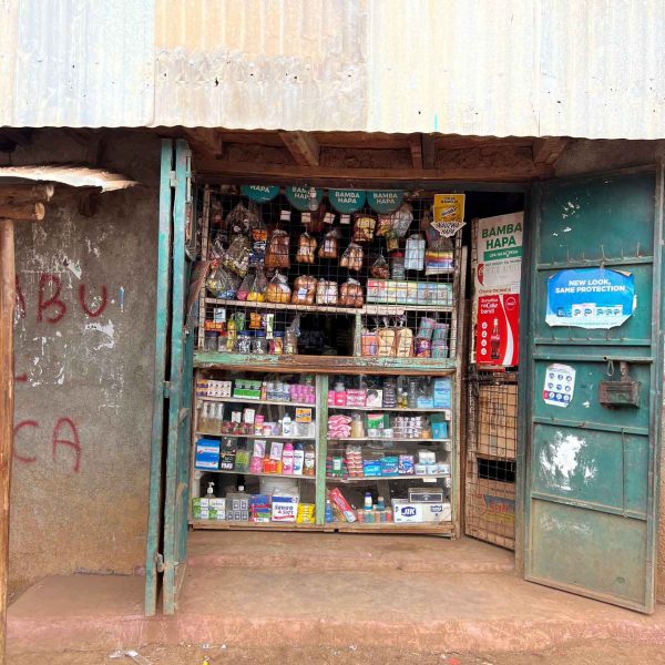 Convenience store at slums in Nairobi, Kenya. Drone issues & the largest urban slum in Africa