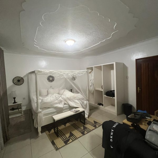 Hotel bedroom accommodations in Musanze, Rwanda. Climbing Mt Bisoke