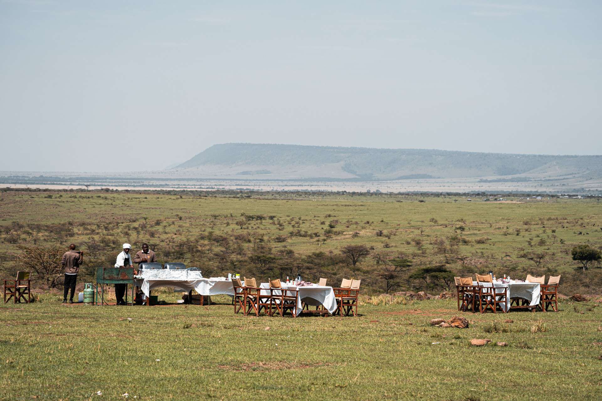 Safari breakfast in Masai Mara, Kenya. The East African Series photo album