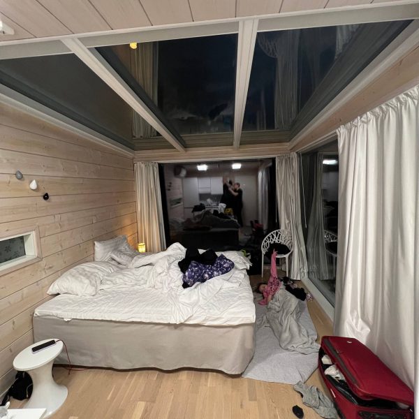 Hotel bedroom accommodations in Kemi, Finland. The Polar Explorer Icebreaker, Sweden