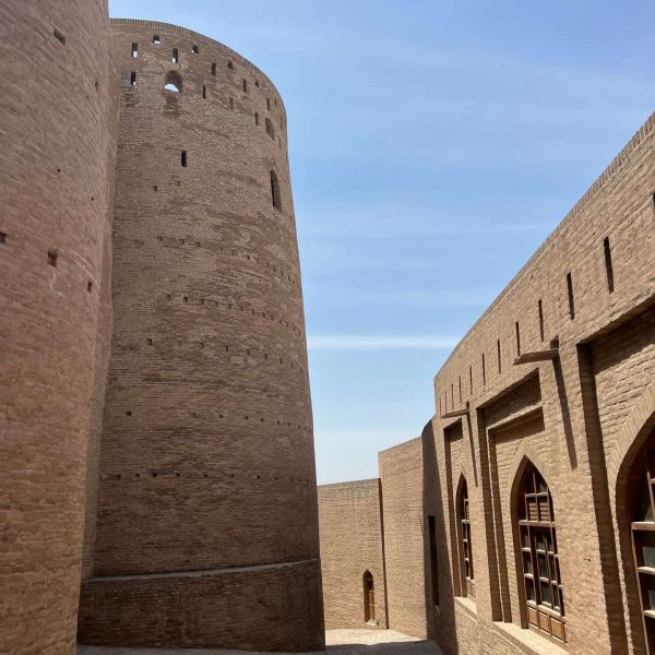 Walls of citadel in Herat, Afghanistan. Camels, rolling & sleep ‘n fly