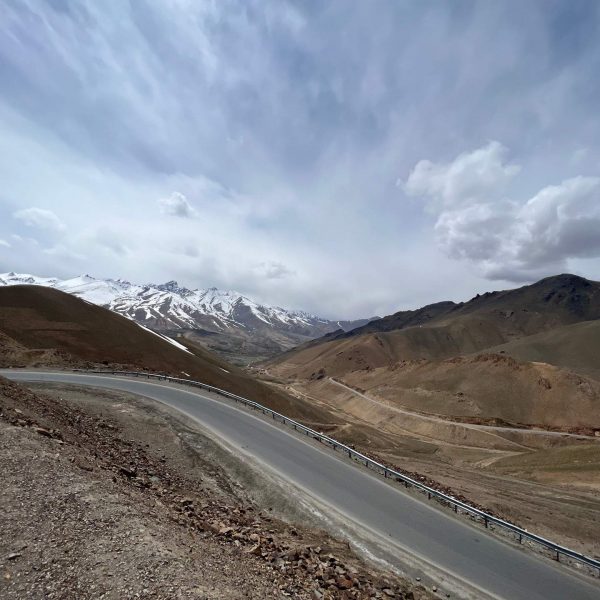 Highway in the mountains in Bamiyan, Afghanistan. Bamiyan, Qlukhi & The Buddhas