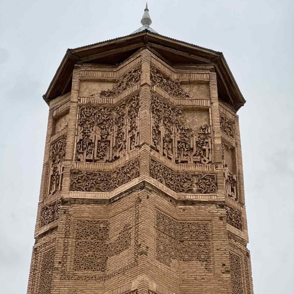 Tower in Ghazi, Afghanistan. Sandstorm, bricks & cramps; Kabul to Kandahar