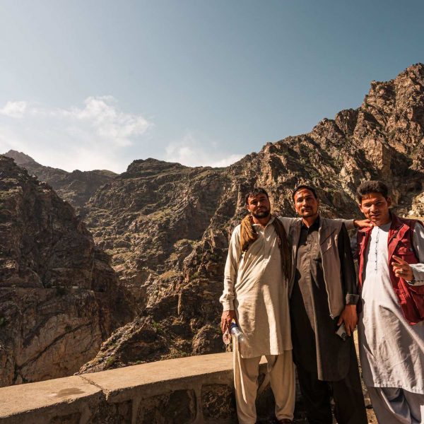 Local people and mountains in Jalalabad, Afghanistan. Worst food poisoning, Jalalabad