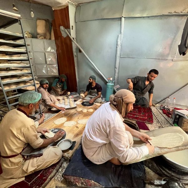 Local bakers working in Herat, Afghanistan. Camels, rolling & sleep ‘n fly