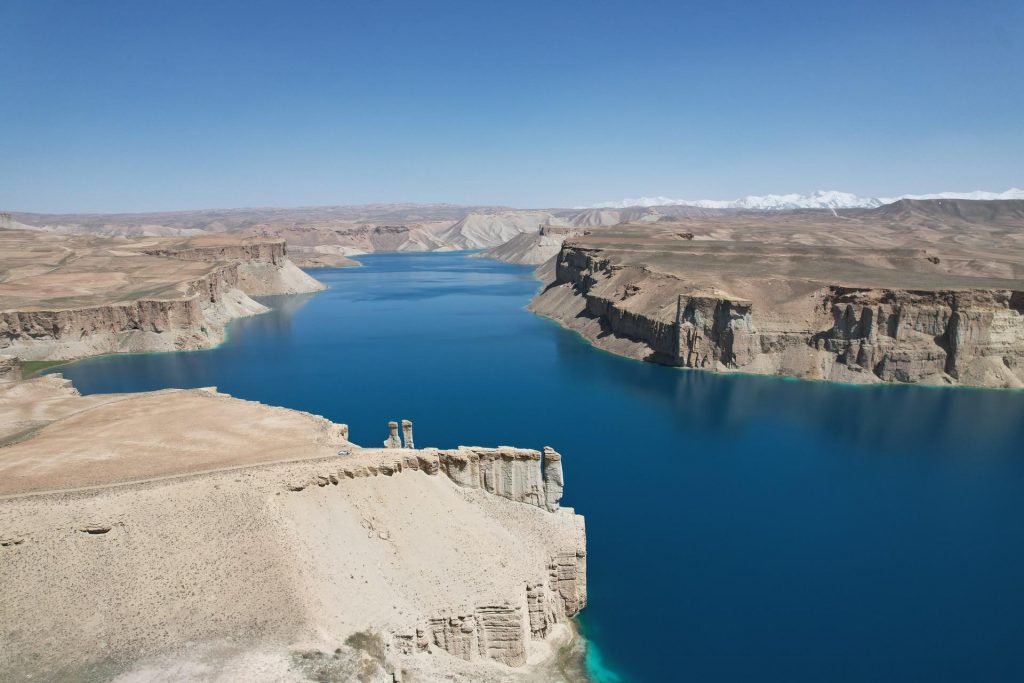 Lake in Bamiyan, Afghanistan. Bamiyan, Qlukhi & The Buddhas