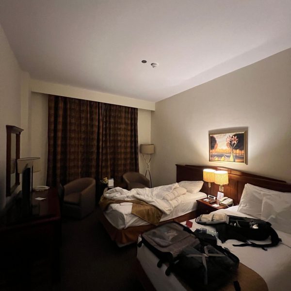 Bedroom accommodation of Howard Johnson hotel in Dubai, UAE. Dubai’s worst hotel