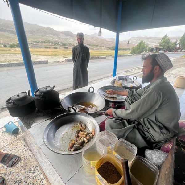 Food vendor in Jalalabad, Afghanistan. Worst food poisoning, Jalalabad