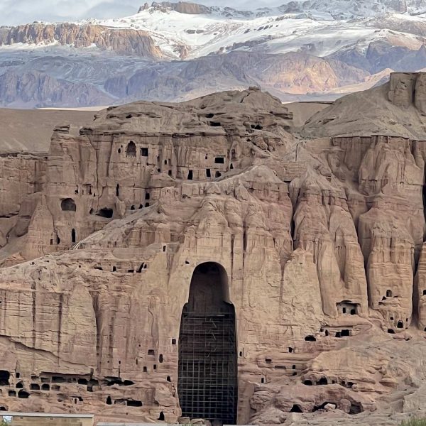 Caves in the mountain in Bamiyan, Afghanistan. Bamiyan, Qlukhi & The Buddhas