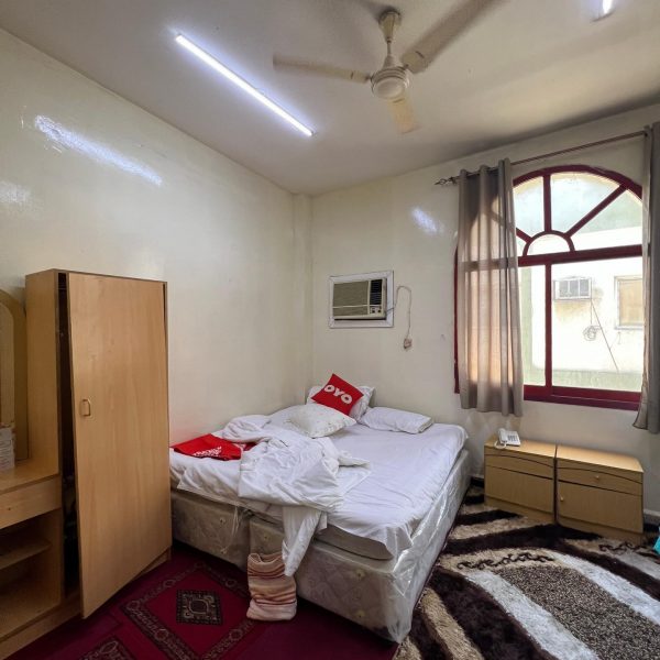 Bedroom accommodation of OYO hotel in Dubai, UAE. Dubai’s worst hotel