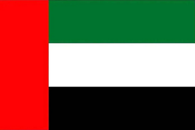 UAE flag. Dubai’s worst hotel