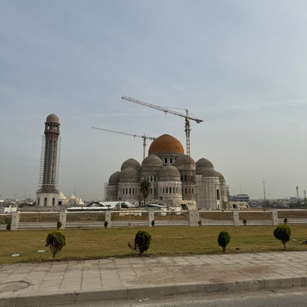 Grand mosque construction at Mosul in Iraq. Saddam’s hometown, ISIS headquarters & Mosul