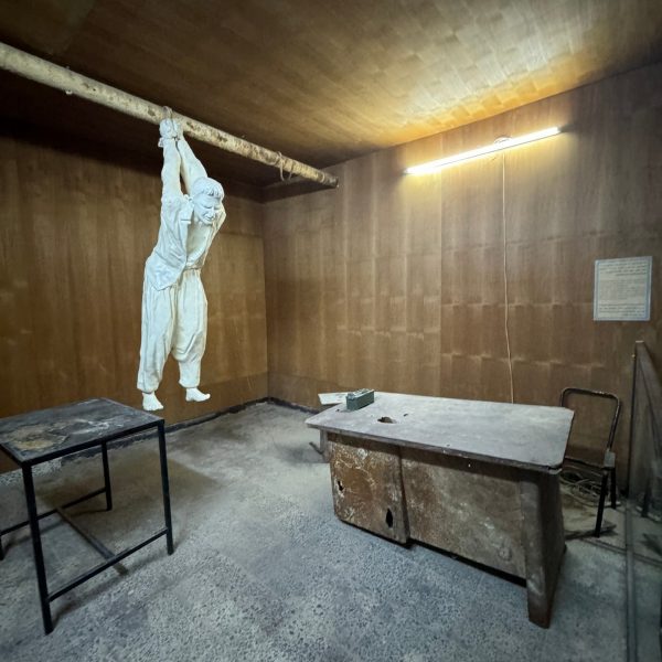 Exhibit at Red House museum in Iraq. Saddam's torture house, Erbil & Sulaymaniyah
