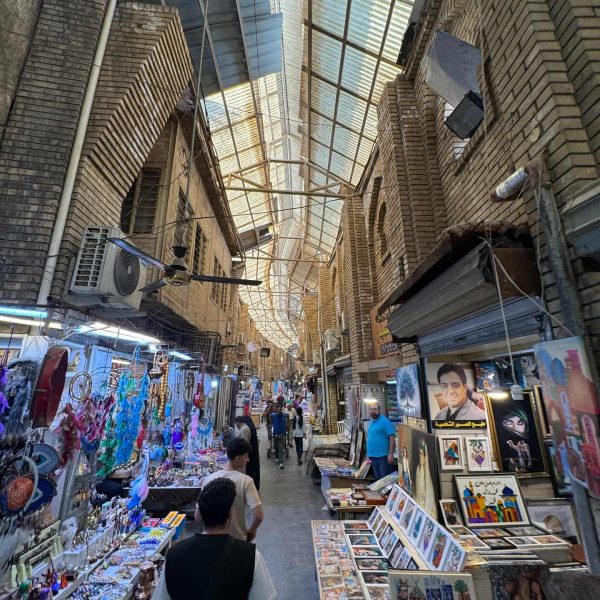 Stalls in the market in Iraq. Saddam’s Palace & old town Baghdad