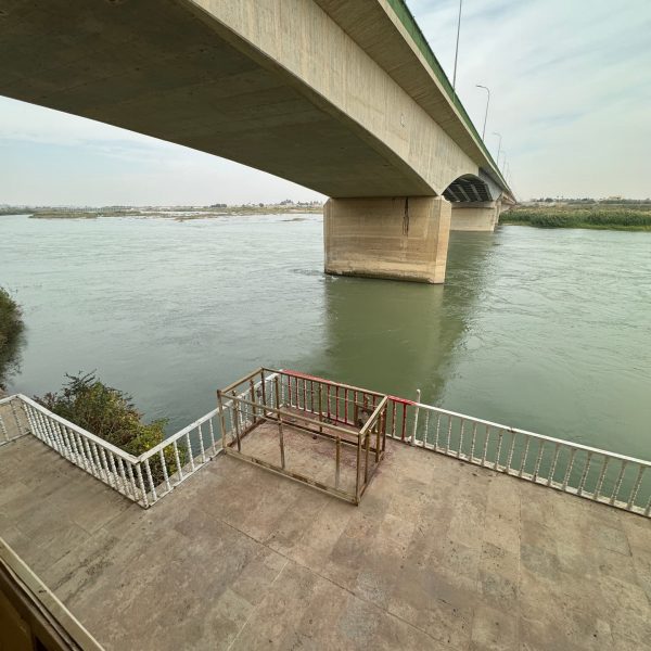 Bridge over river at Camp Speicher in Iraq. Saddam’s hometown, ISIS headquarters & Mosul