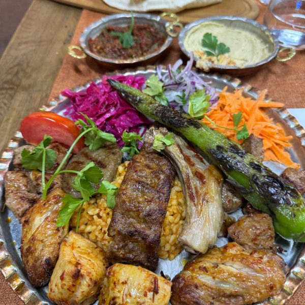 Local food in Turkey. Iraq v Indonesia in Basra