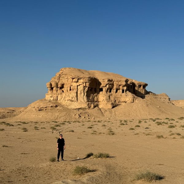 David Simpson in Al Tar caves in Iraq. World’s largest cemetery & sweets