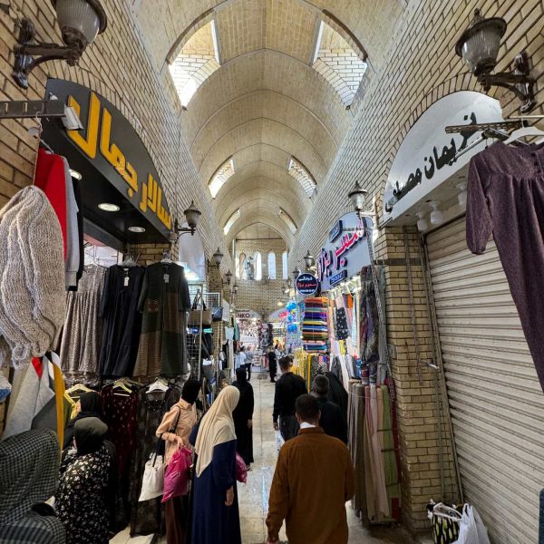 Clothes shops at Erbil market in Iraq. Saddam's torture house, Erbil & Sulaymaniyah