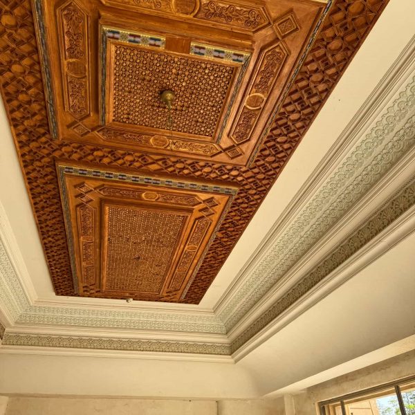 Ceiling inside Saddams palace in Iraq. Saddam’s Palace & old town Baghdad