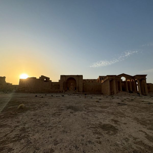 Sunset at ruins at Hatra in Iraq. Saddam’s hometown, ISIS headquarters & Mosul